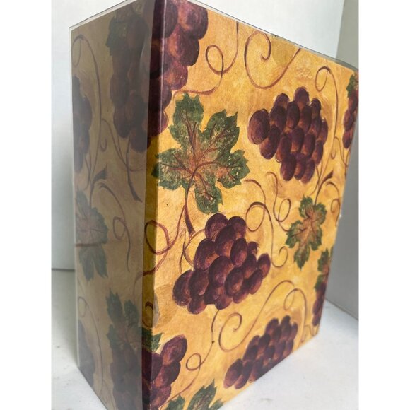 Vino 5-Piece Dipping Set Hand Painted Purple Grapes Grape Leaves & Vines Italian - Picture 4 of 9